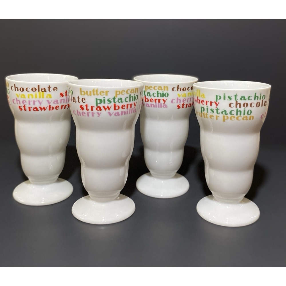 Ice Cream Float/Shake/Sundae/Dessert Glass Tall Tumbler Dessert Asst Flavors